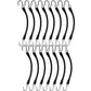 (15) 9" Heavy Duty Natural Black Rubber Tarp Straps (Bungee Cords) w/ Hooks
