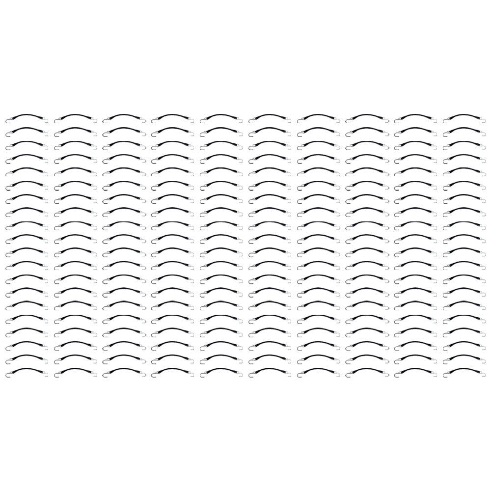 200 9" Natural Rubber Tarp Strap Bungee Truck Trailer Tie Down Tire Chains