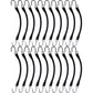 (20) 9" Heavy Duty Natural Rubber Tarp Strap Tarp Tie Downs Straps & Bungees
