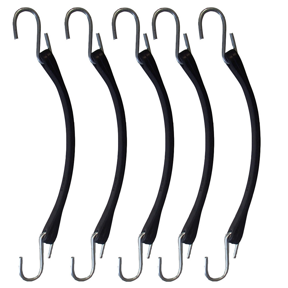 (5x) 9" Bungee Straps - Made of Natural Rubber For Boat Trailer ATV UTV Camper