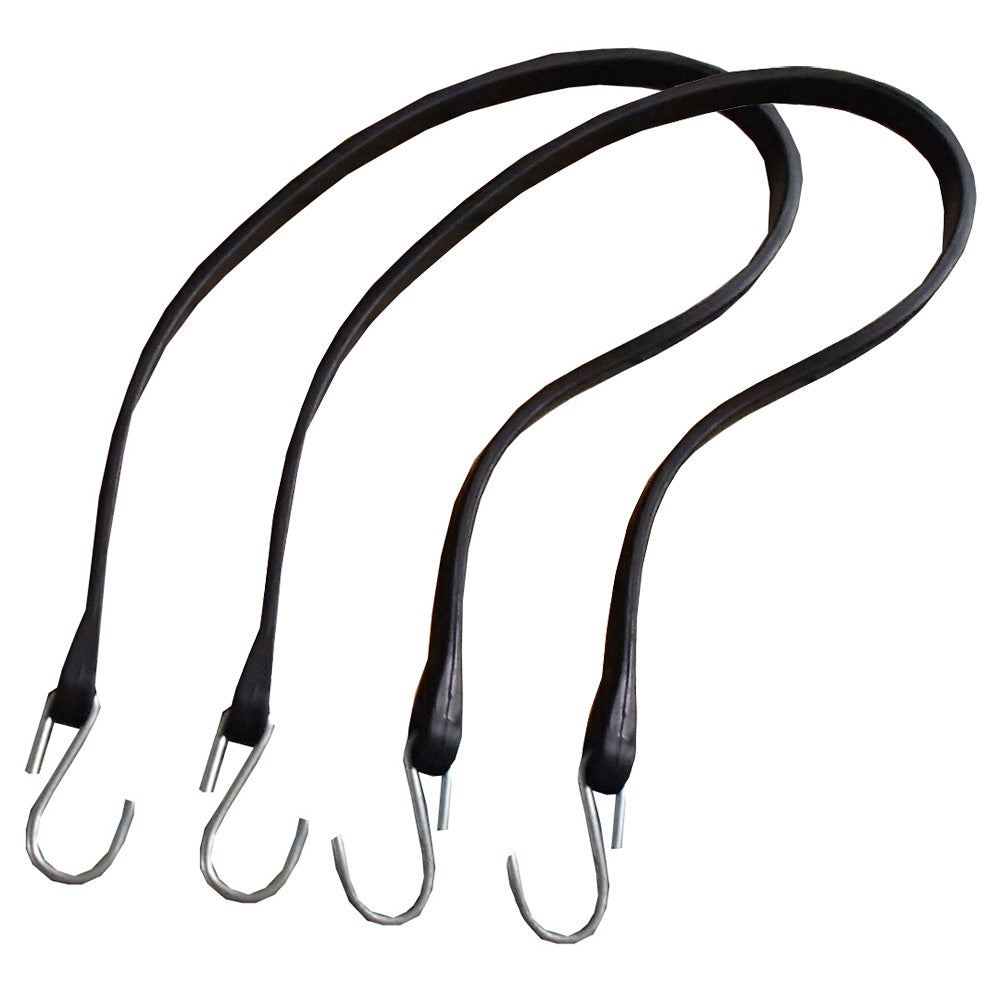 (2) Tie Down Heavy Duty 31" Inch Natural Rubber Bungee Strap Tie Down Cord