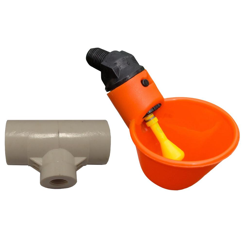 Drinker Cup with PVC Fitting Fits Universal Products Replaces 12F
