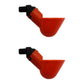 2 Automatic Waterer Drinker Cups Chicken Coop Poultry Chook Bird Turkey Drink