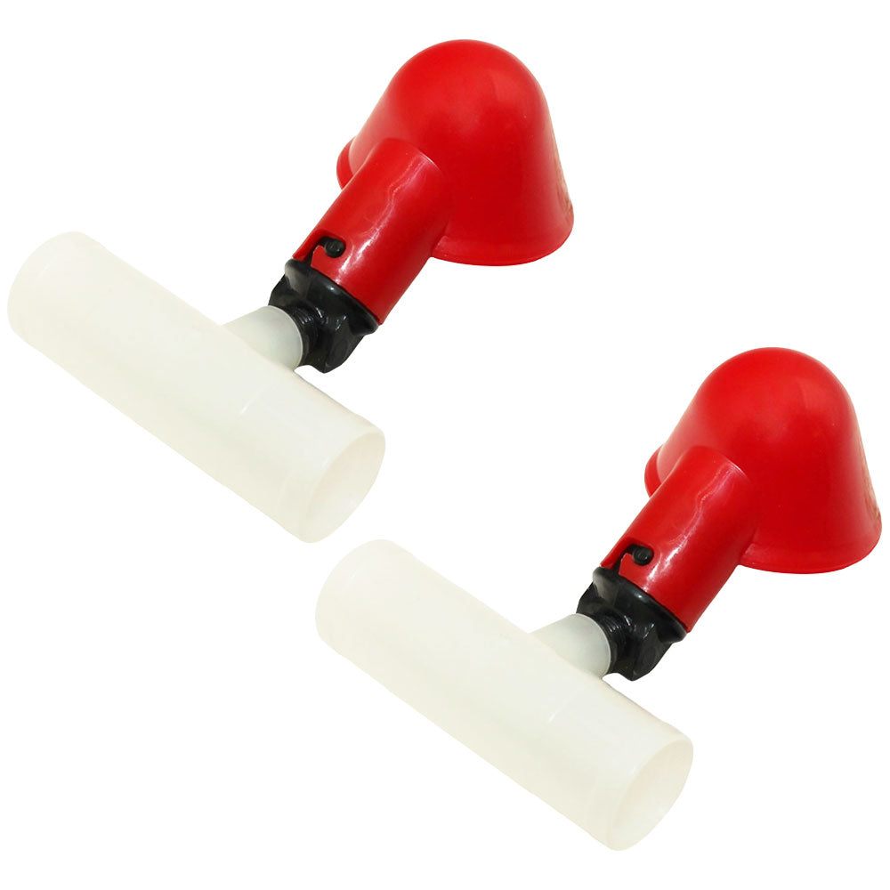 (2) Automatic Drinker Cups & 1/2" Clear Tee Fitting Chicken Water Poultry