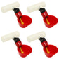 Four (4) Poultry Water Drinking Cups Pipe Fitting Chicken Automatic Drinkers