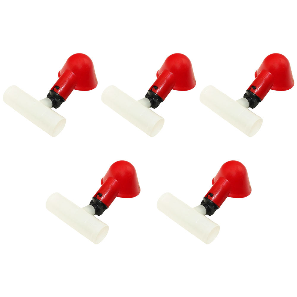 Five (5) Poultry Water Drinking Cups Pipe Fitting Chicken Automatic Drinker