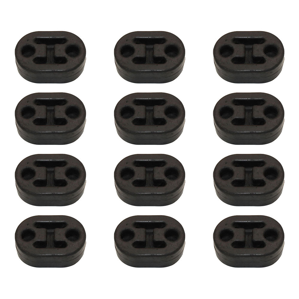Qty 12: Rubber Exhaust Insulator Fits Universal Products Replaces 100400