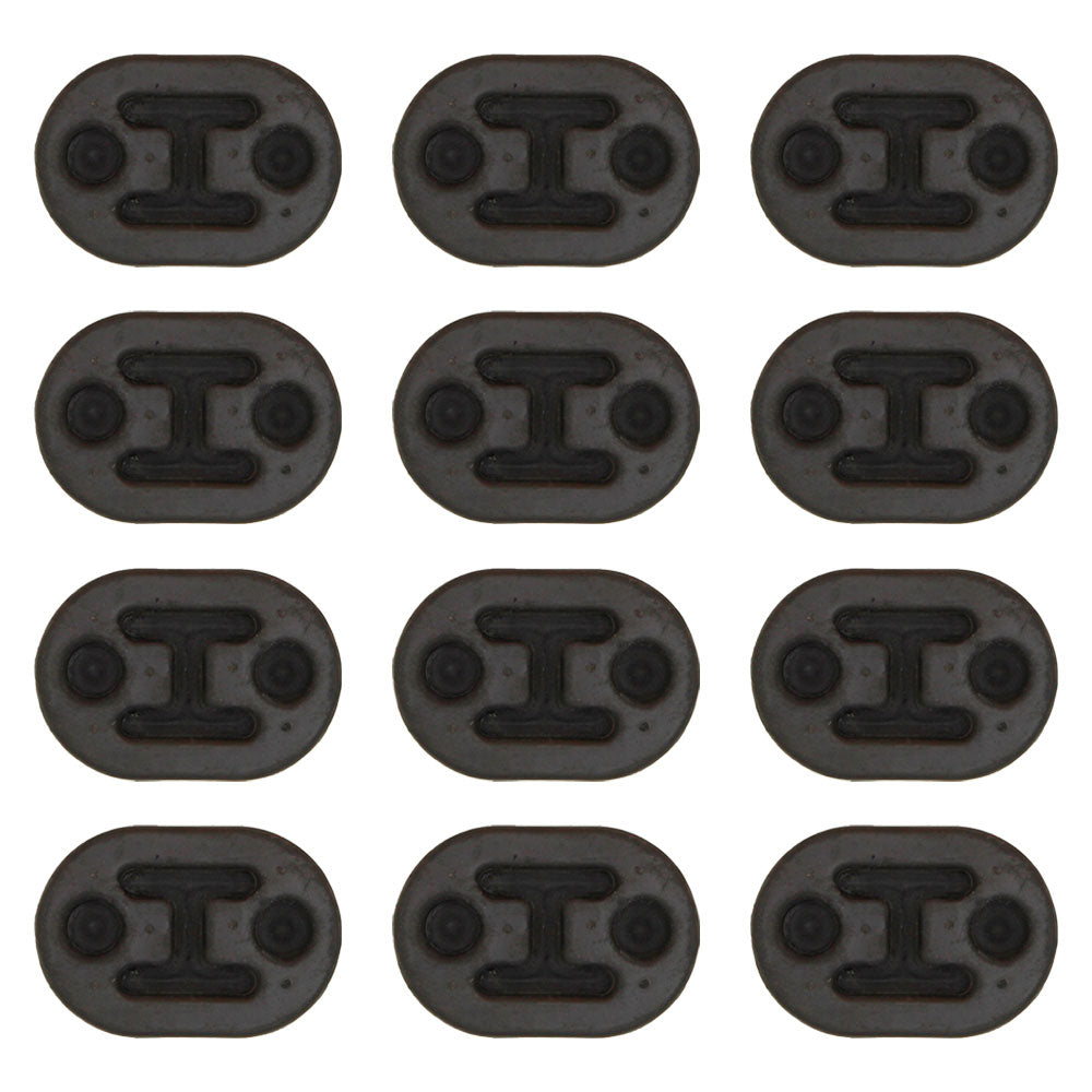 Qty 12: Rubber Exhaust Insulator Fits Universal Products Replaces 100400