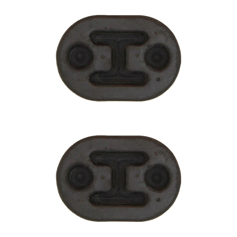 2Pcs Universal Car Truck Rubber Exhaust Tail Pipe Mount Bracket Hanger Insulator