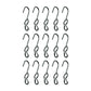 SJ Hooks 15 Piece Set Steel Construction for Rope Shock Cord Bungee Cord TRRSJ