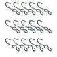 SJ Hooks 15 Piece Set Steel Construction for Rope Shock Cord Bungee Cord TRRSJ
