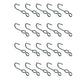 Twenty New Heavy Duty S/J Hooks For Securing Cargo Truck Tarps Canvas Covers