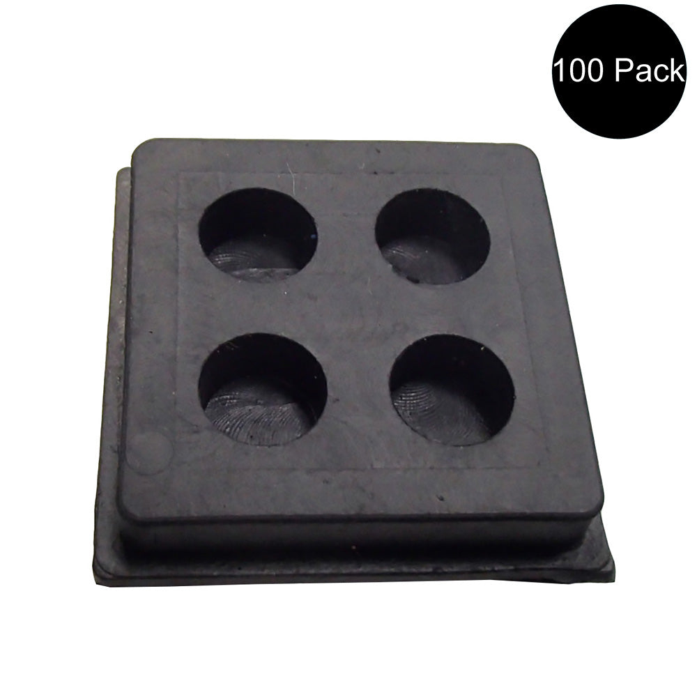 BLACKPAD2X2X3/4 Qty 100: Anti-Vibration Pad (2x2x3/4)
 Fits Universal Products