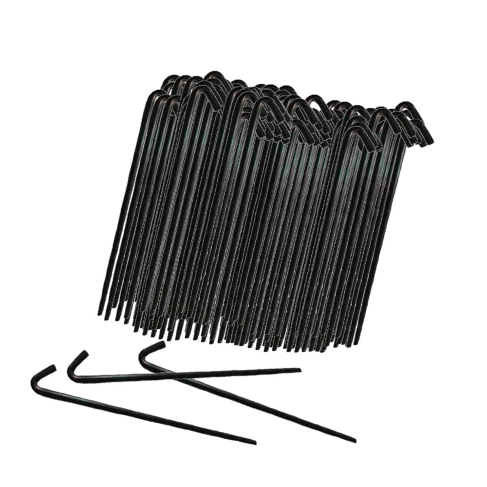 (500) 10" Steel Anchoring Stakes w/ 1" Hook For Tents-Canopies-Tarps & More!