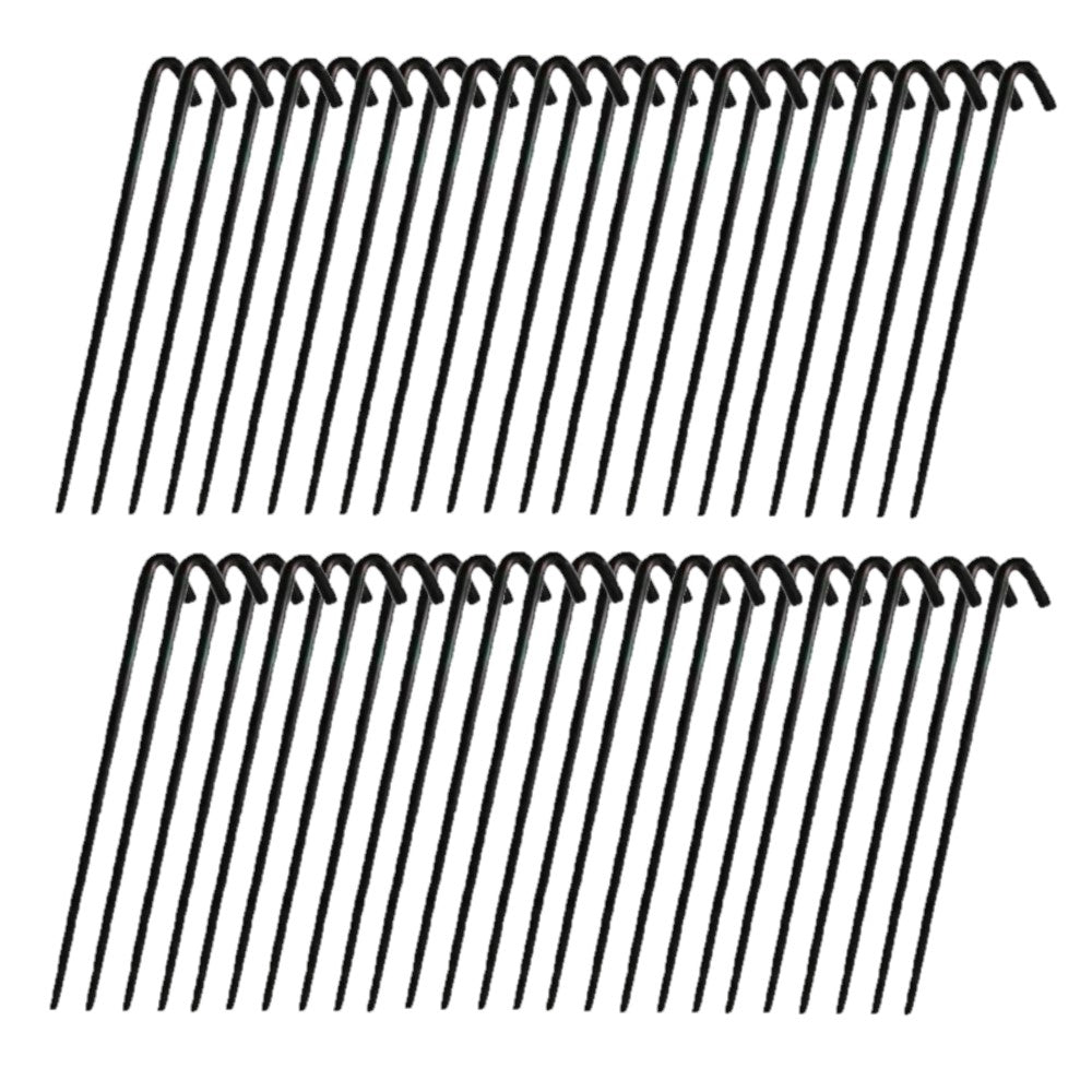 Fifty (50) Heavy Duty 10" Steel Anchor Stakes For Various Outdoor Applications