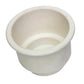 White Plastic Cup Holder 3.15" For Boats Pontoons RVs Poker or Pool Tables