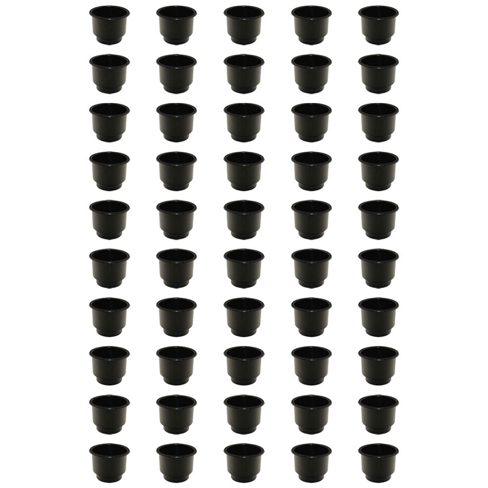 OTK20-0461_x50 - Qty 50: Black Plastic Cup Holder (Jumbo)