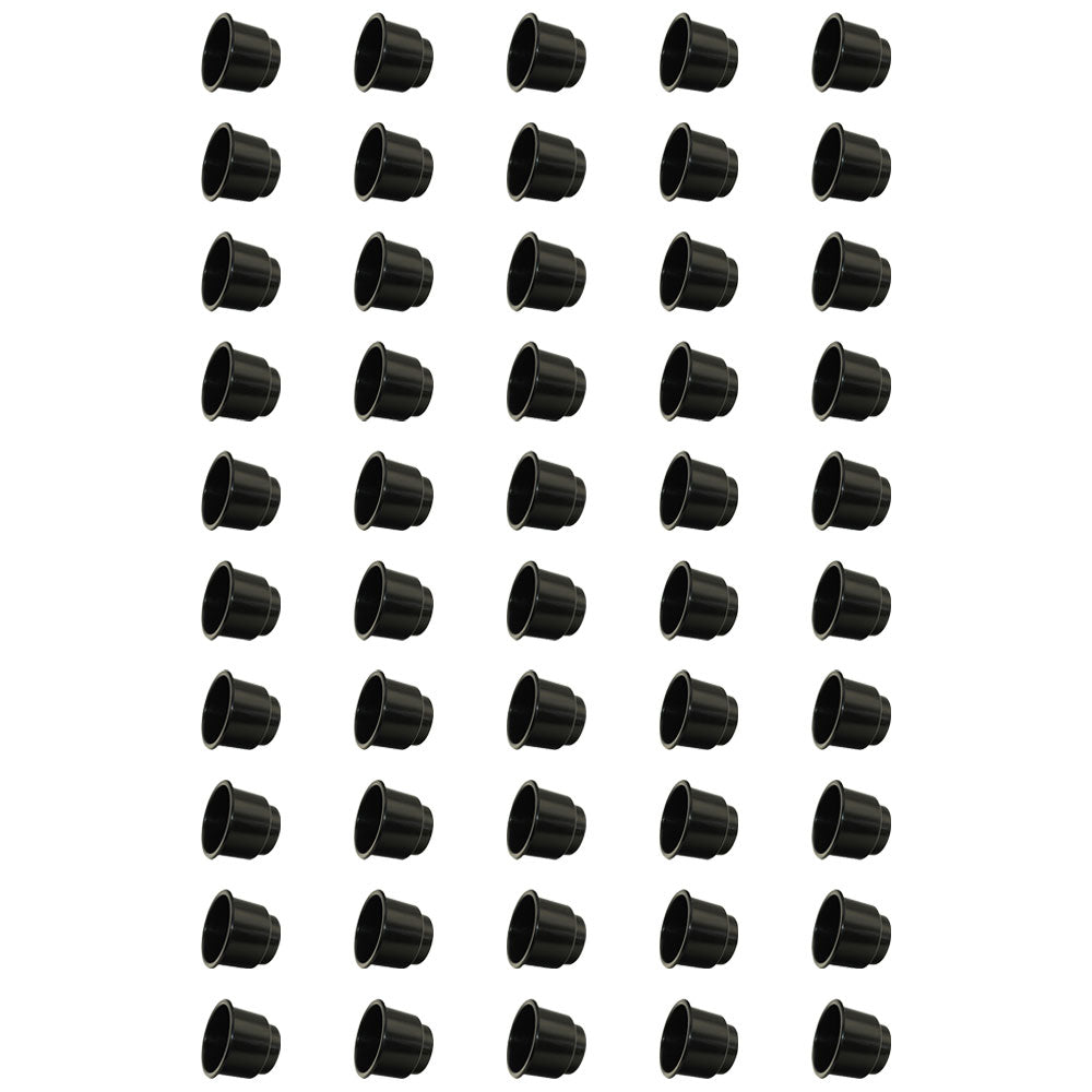 Qty 50: Black Plastic Cup Holder (Jumbo) Fits Universal Products