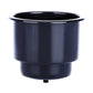 Single Black Plastic Cup Holder Boat RV Car Truck Drain Hole