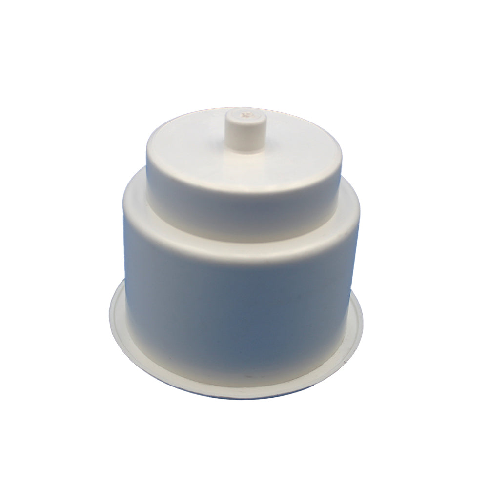 Plastic Two-Tiered (White) Cup-Holder w/ a Drain Hole For Boats RVs Campers Pool