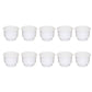 10pcs White Recessed Plastic Cup Drink Can Holder with Drain Cup Holders Boat