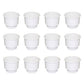 Qty 12: White Plastic Cup Holder w/ Drain Hole  Fits Universal Products