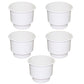 5pcs White Recessed Plastic Cup Drink Can Holder withDrain Universal Boat Marine