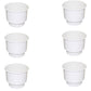Six New White, Plastic, Two-Tiered Cup-Holder With Drain Hole Used For Boats, RV