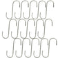 (15) 5" Steel S-Hooks For Various Household and Yard & Garden Applications