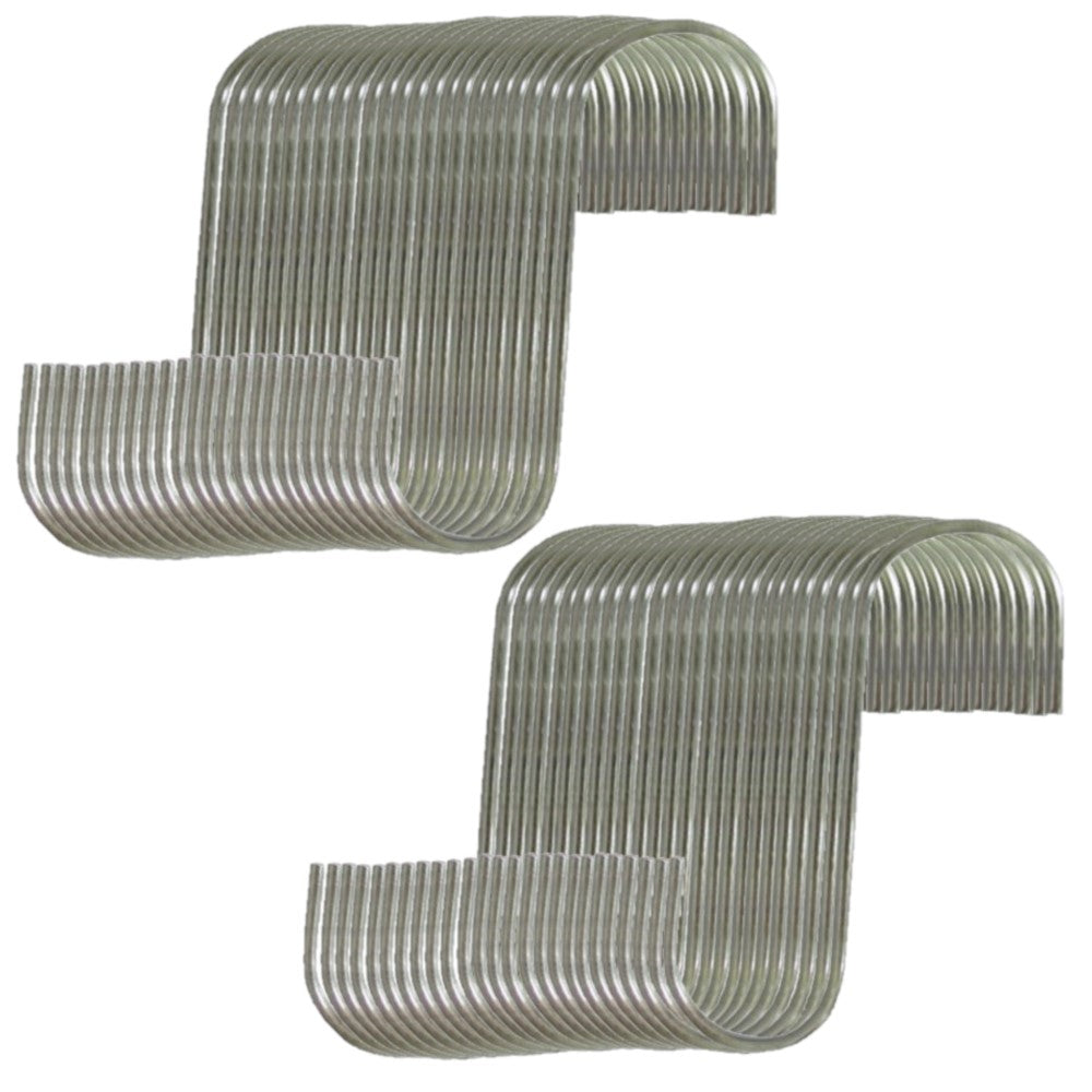 Fifty (50) New 5" Steel S-Hooks For Multiple Household and Yard & Garden Applications