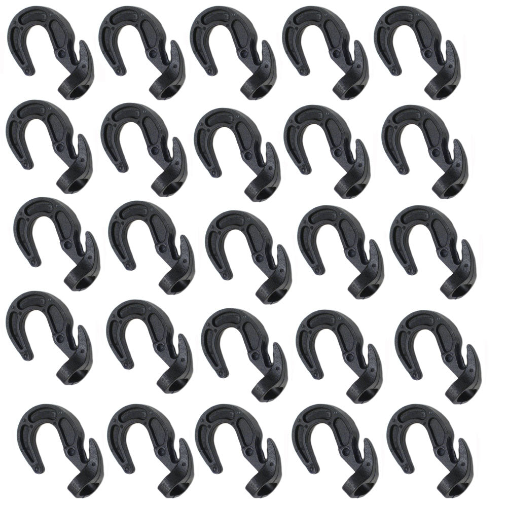 (25) Shock Cord Hooks Adjustable Ball Rubber Bungie Bungee Boat Tarp Cover