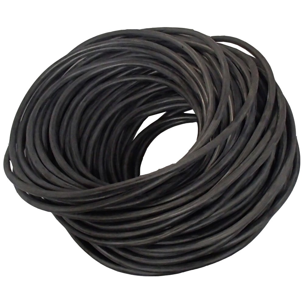 Solid Core 3/8" Black Rubber Rope 150' Feet Truck Tie Down