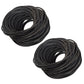 2 Rolls Rubber Rope 3/8" Solid Tarp Tie Strap Bungee Flatbed Truck Trailer 300'