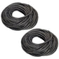 2 Rolls Rubber Rope 7/16" 300' Solid Truck Trailer Tarp Tie Down Bungee Strap