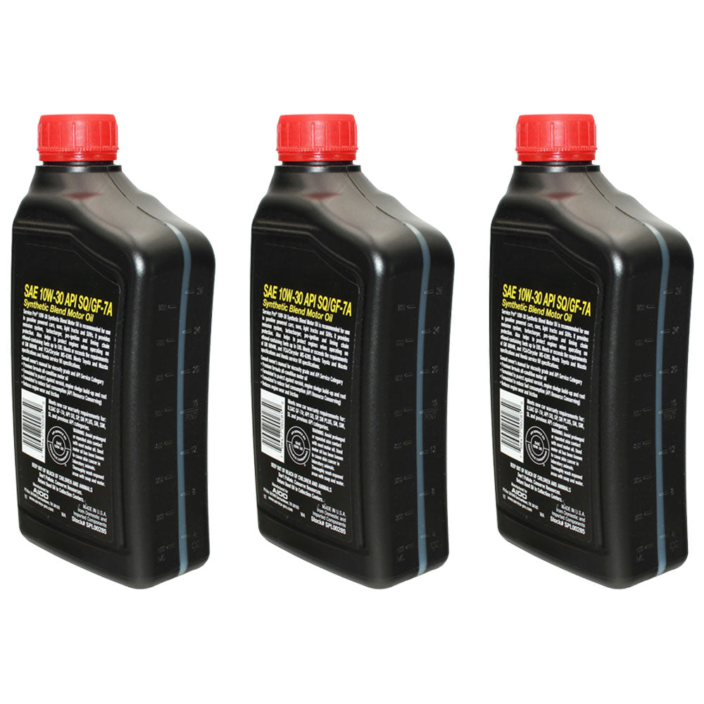 Qty 3: Engine Oil Quart 
 Fits John Deere Replaces TY22029