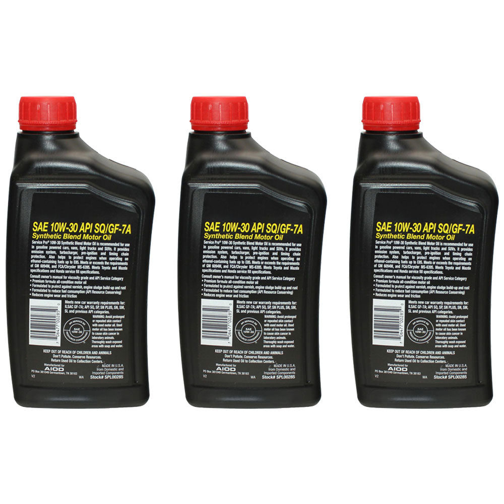 Qty 3: Engine Oil Quart 
 Fits Cub Cadet Replaces 490-000-C044