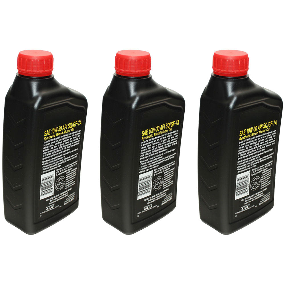 Qty 3: Engine Oil Quart 
 Fits Scotts Replaces TY22029