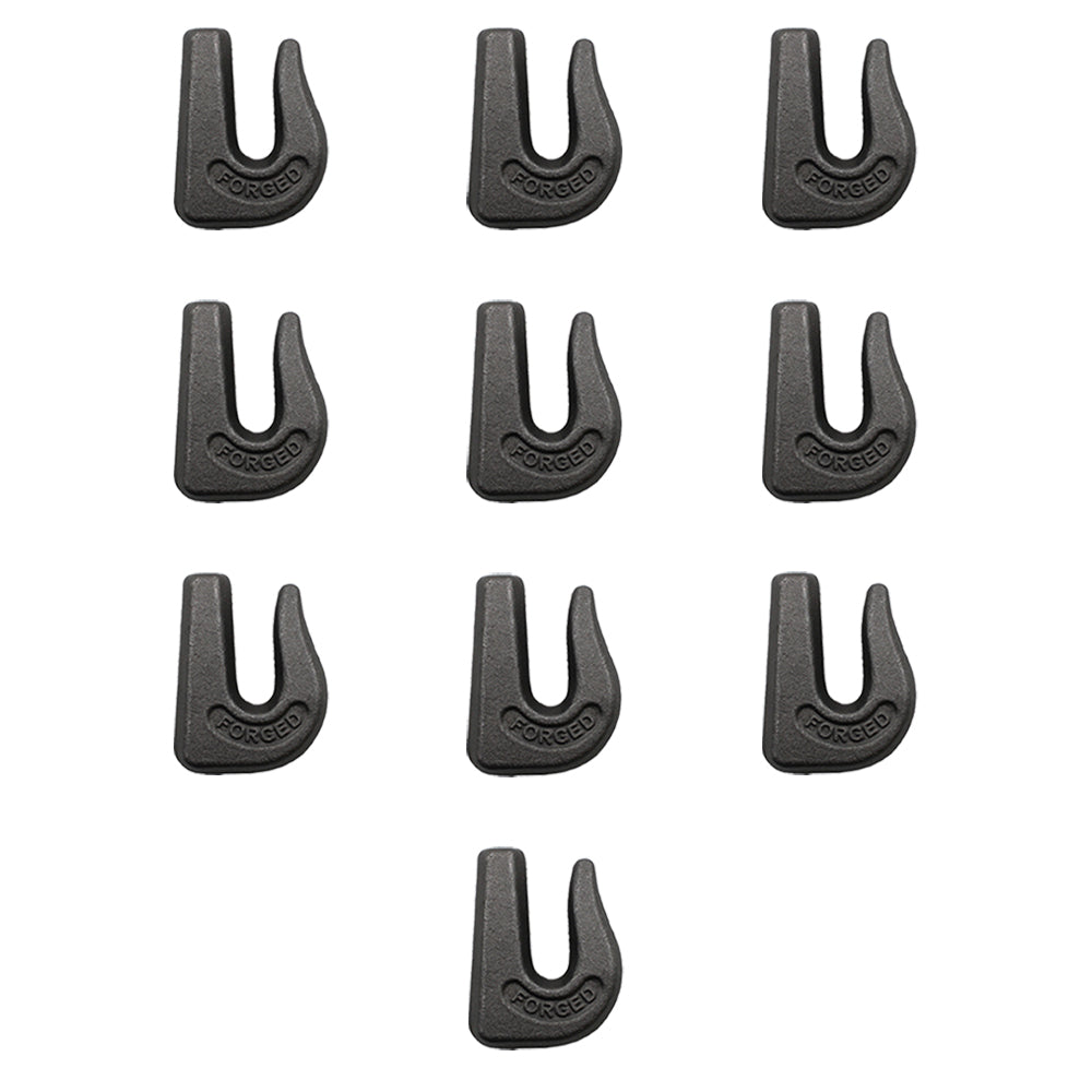 Pack of 10 G70 3/8" Weld On Chain Grab Hooks Bucket Flatbed Trailer WLDHSC038