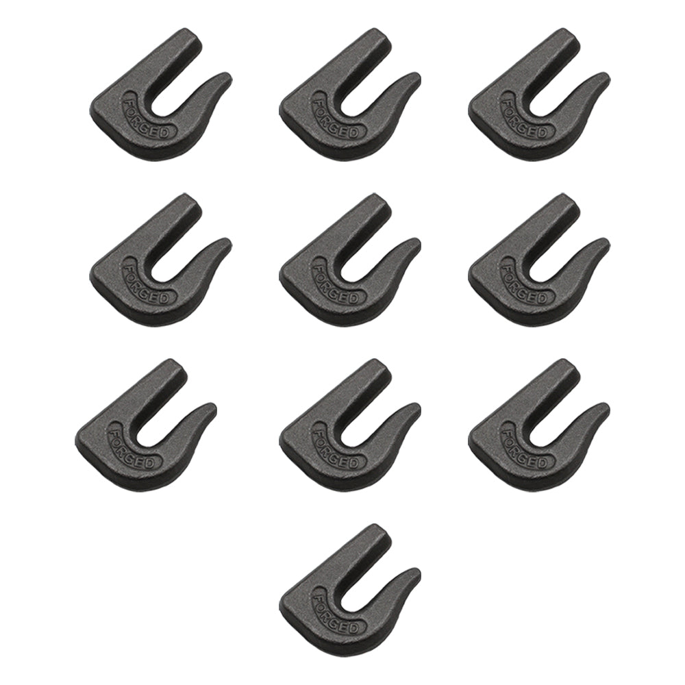 Pack of 10 G70 3/8" Weld On Chain Grab Hooks Bucket Flatbed Trailer WLDHSC038