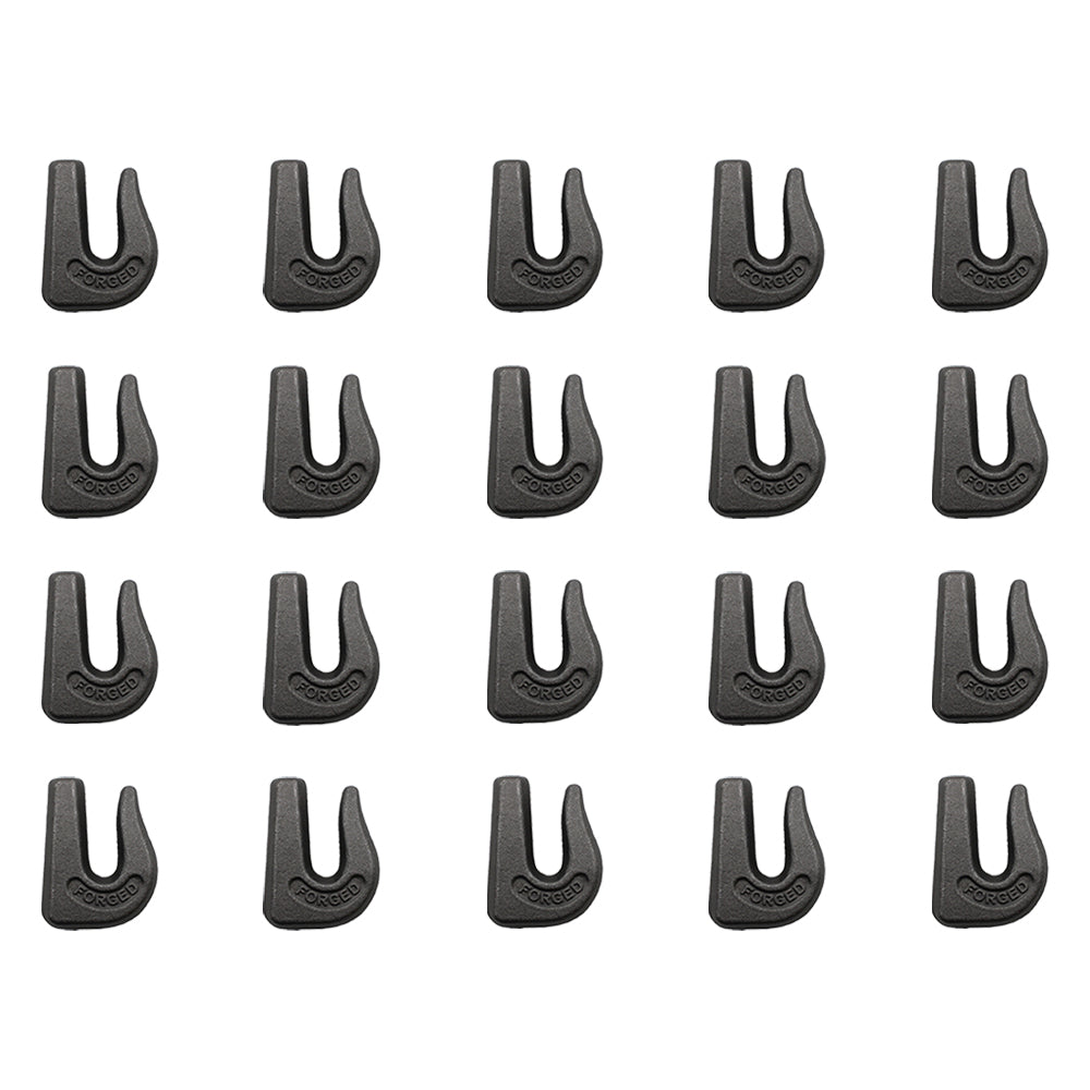 20 Weld On Grab Chain Hooks 3/8" G70 Wll 6,600 Bucket Trailer Rigging 0900104
