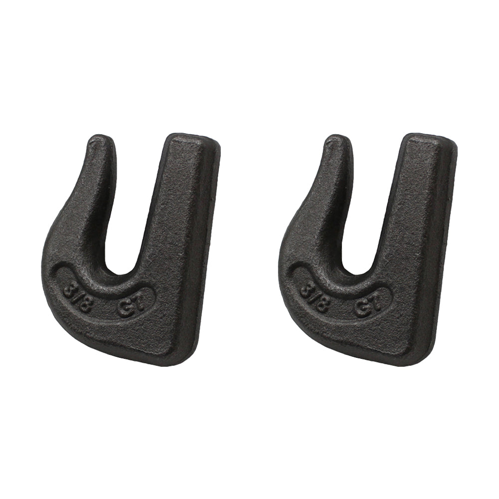 Pack of 2 Weld On 3/8" Grab Chain Hooks 6,600 WLL Bucket Trailer Rigging G70