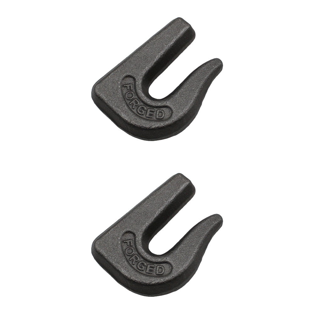 2 Weld on Grab Chain Hooks 5/16" G70 WLL 6,600 Bucket Trailer Rigging 0900104
