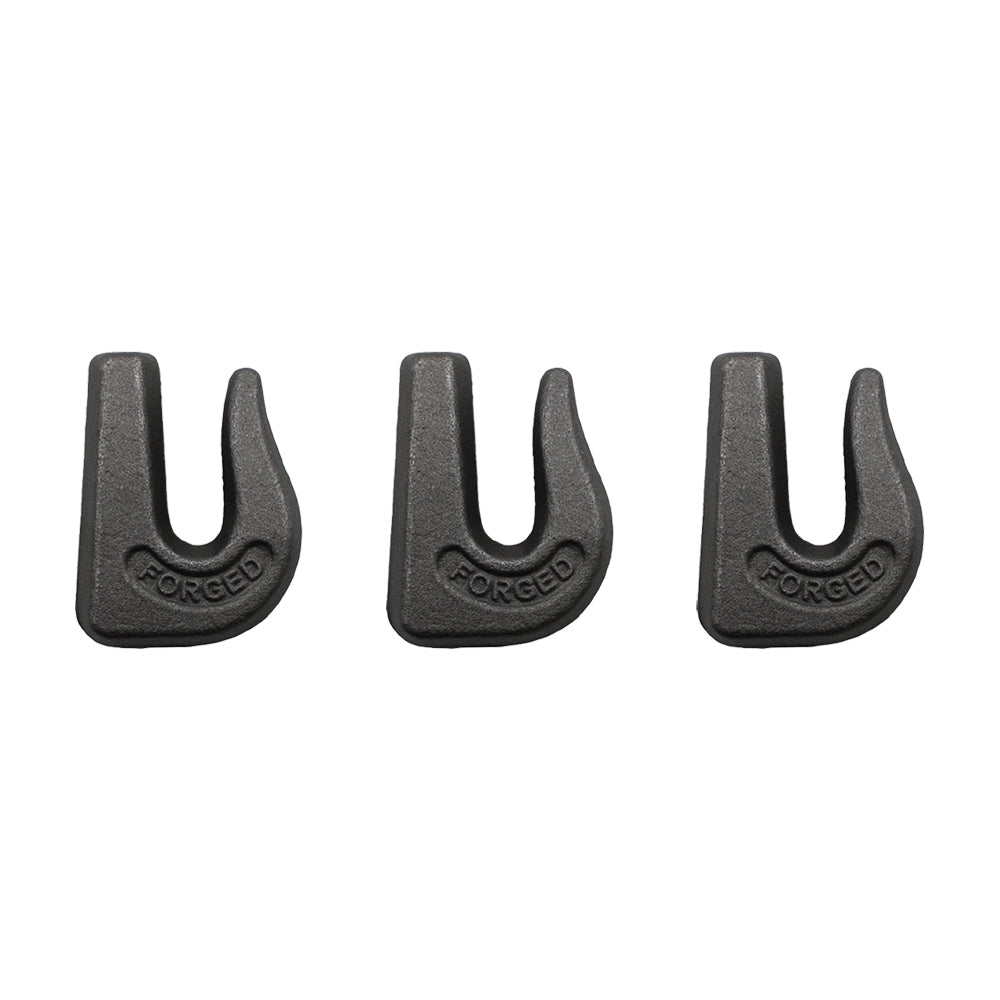 3 Weld On Grab Chain Hooks 6,600 WLL Bucket Trailer Rigging 3/8" G70 0900104
