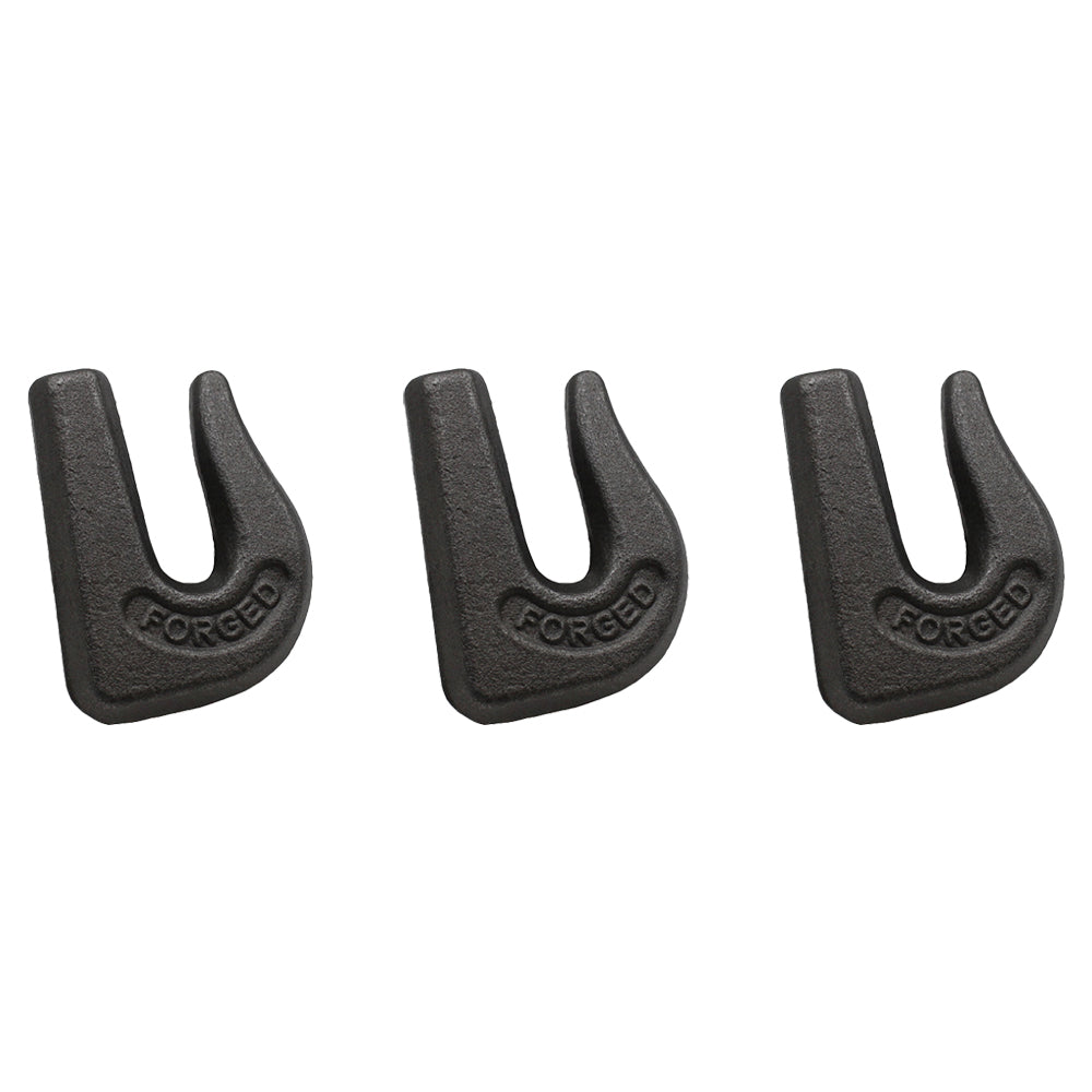 3 Weld On Grab Chain Hooks 6,600 WLL Bucket Trailer Rigging 3/8" G70 0900104