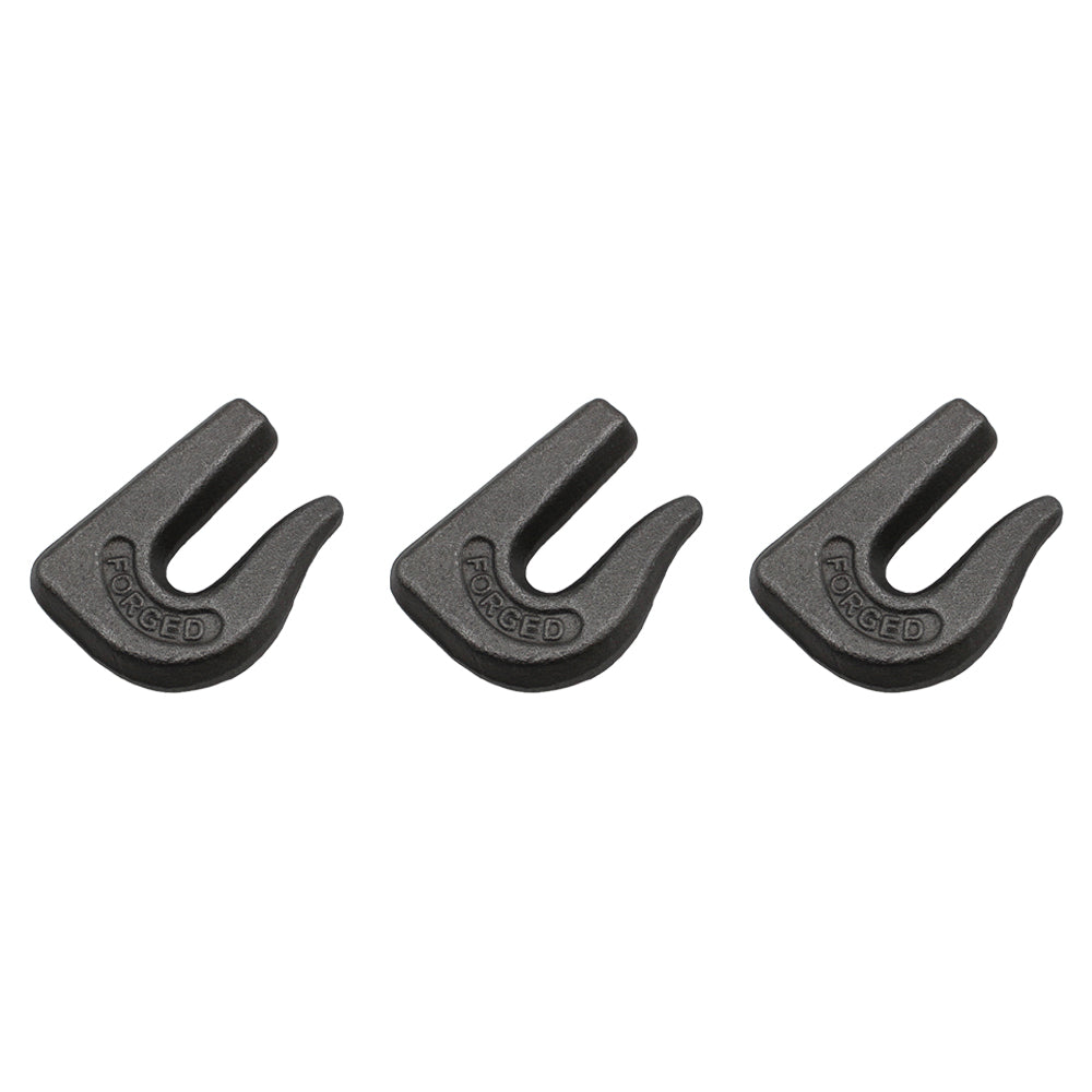 3 Weld On Grab Chain Hooks 6,600 WLL Bucket Trailer Rigging 3/8" G70 0900104