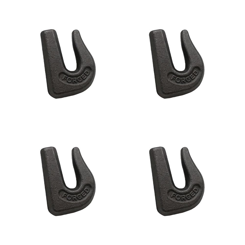 4 pack 3/8" Weld on Grab Hooks G70, Transport Chain Flatbed Truck Trailer