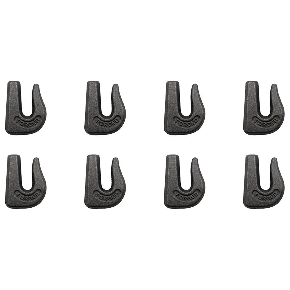 8 Weld On Grab Chain Hooks 3/8" G70 Wll 6,600 Bucket Trailer Rigging 0900104