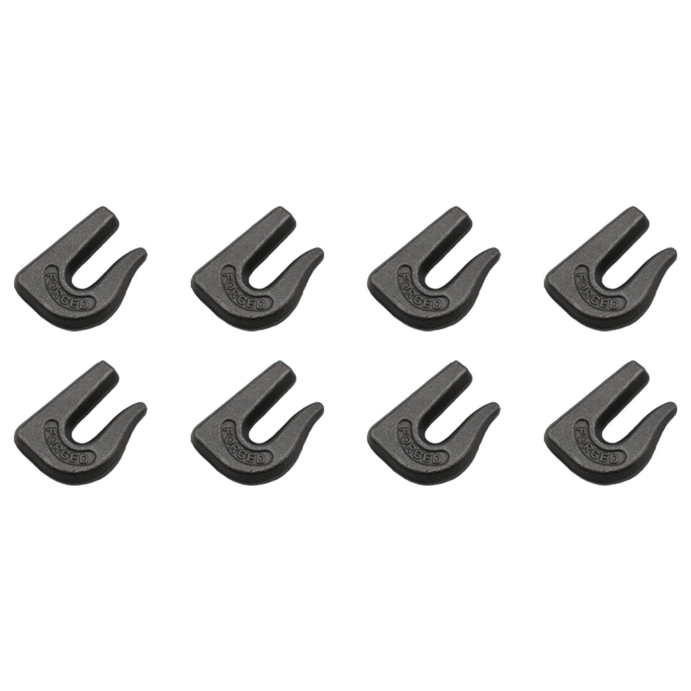 8 Weld On Grab Chain Hooks 3/8" G70 Wll 6,600 Bucket Trailer Rigging 0900104