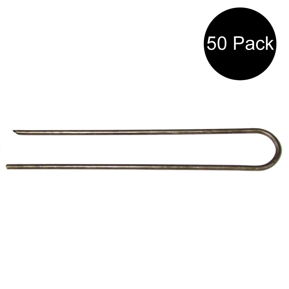 Fifty New Garden Stake Sod Staples for Landscape Fabric Drip Tubing Anchor Pins