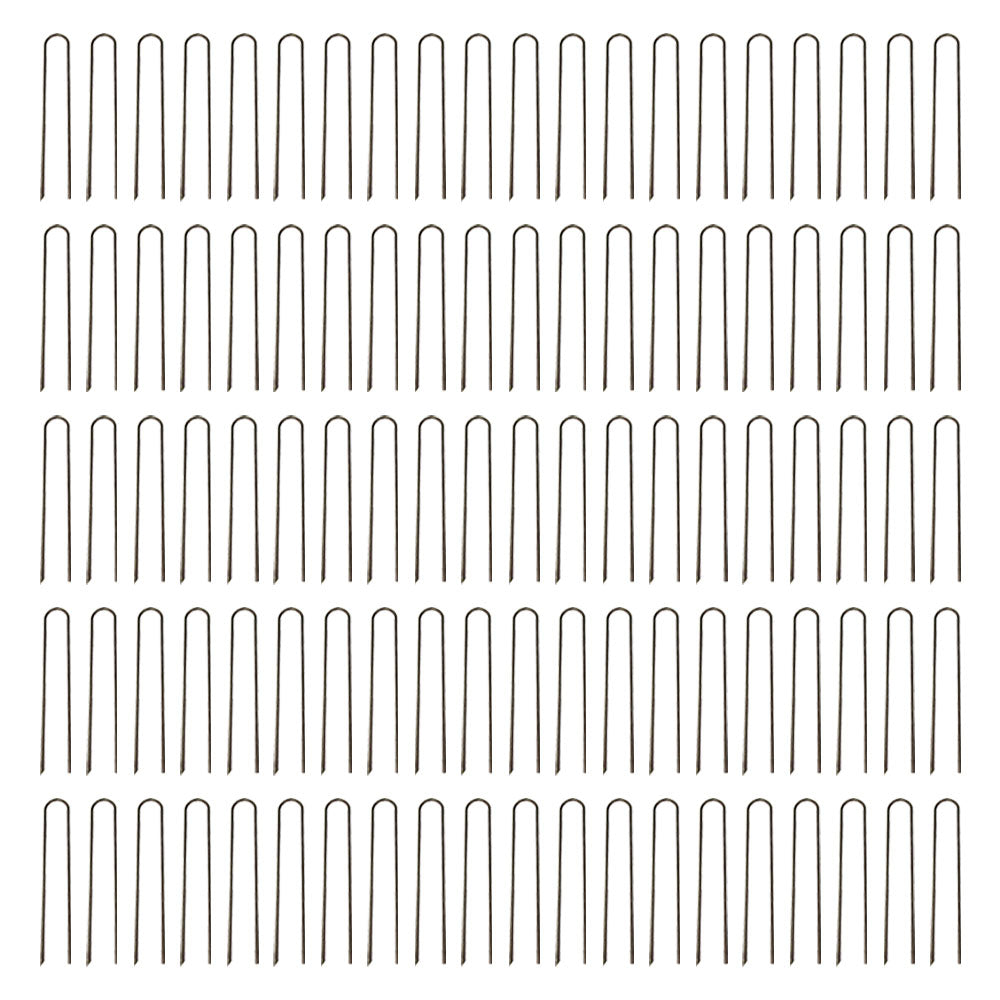 One Hundred New Garden Stake Sod Staples for Erosion Control Drip Tubing Anchors